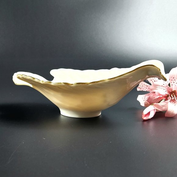 Vintage - Open Candy Dish Dove Collection (Gold) by LENOX - Made in USA - Picture 7 of 12
